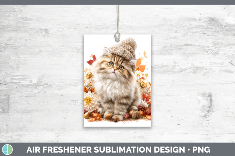 Persian Cat Air Freshener Cats Knit Hat Sublimation Car Fres
