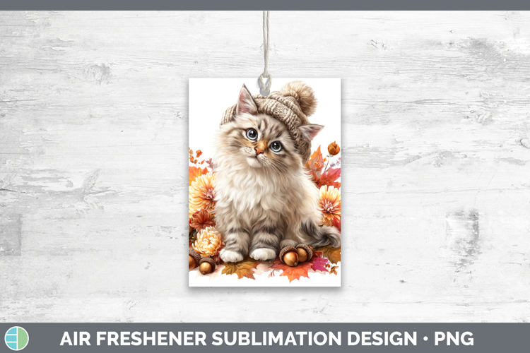 Ragdoll Cat Air Freshener Cats Knit Hat Sublimation Car Fres