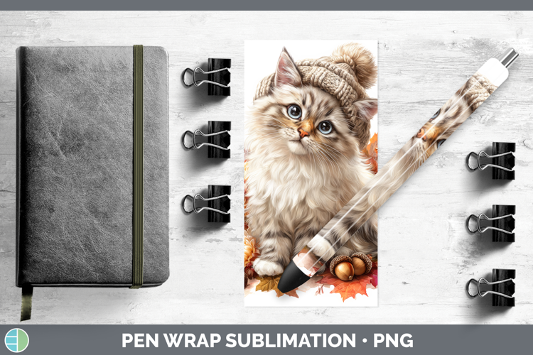 Ragdoll Cat Pen Wrap Cats Knit Hat Sublimation Pen Designs