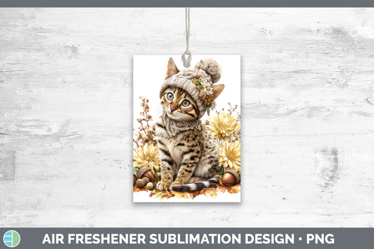 GorgeousCats Knit Hat Air Freshener design.