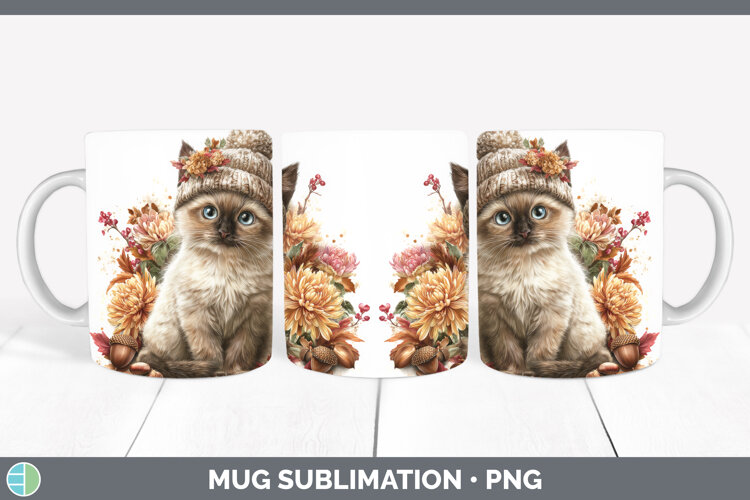 GorgeousCats Knit Hat Mug Wrap design.