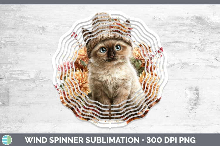 GorgeousCats Knit Hat Wind Spinner design.