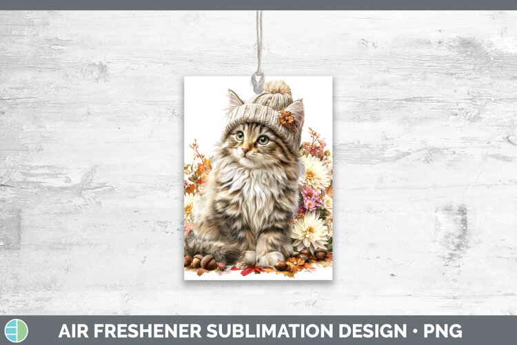 GorgeousCats Knit Hat Air Freshener design.