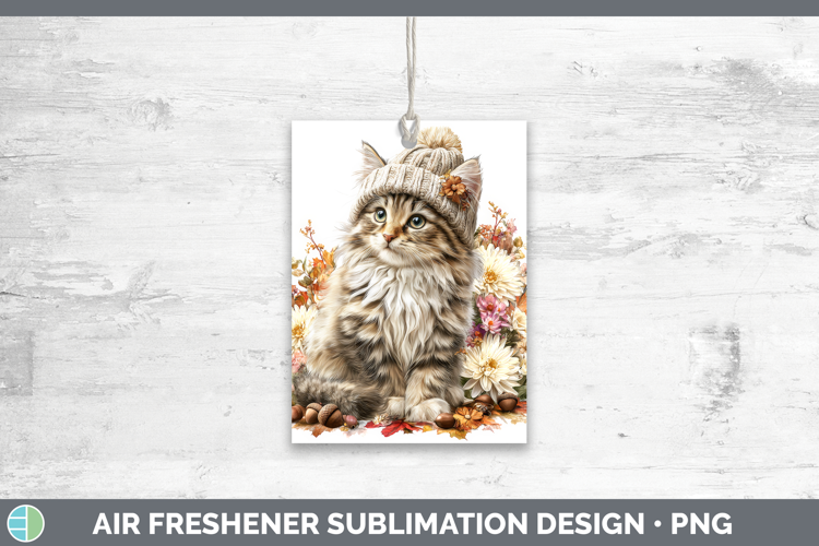 Siberian Cat Air Freshener Cats Knit Hat Sublimation Car Fre