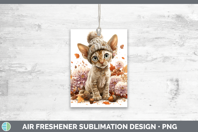Sphynx Cat Air Freshener Cats Knit Hat Sublimation Car Fresh