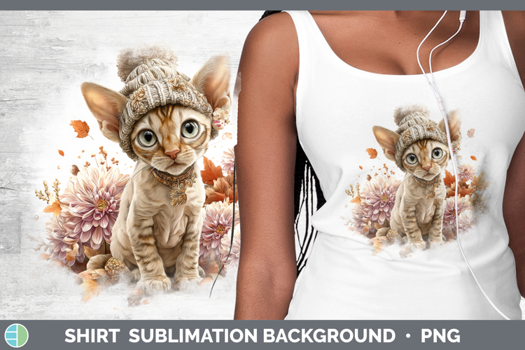 Sphynx Cat Shirt Cats Knit Hat Sublimation Background Design