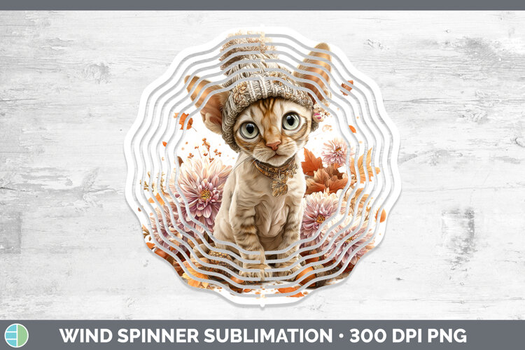 GorgeousCats Knit Hat Wind Spinner design.