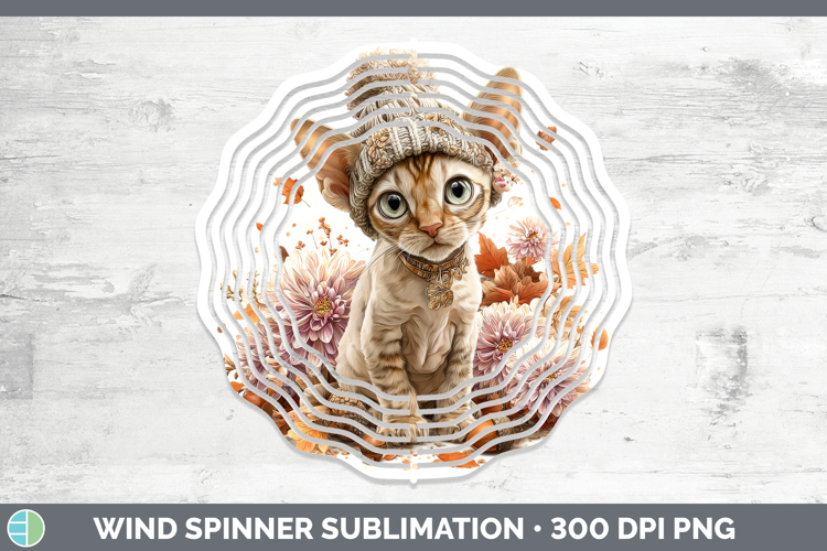 Sphynx Cat Wind Spinner Cats Knit Hat Sublimation Spinner De