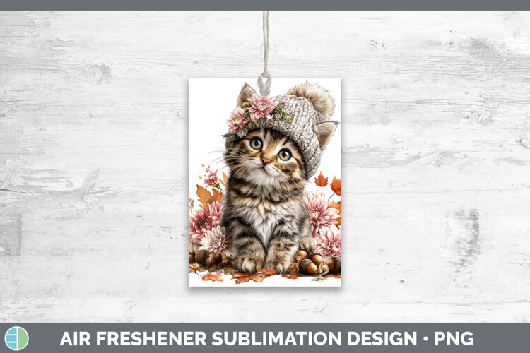 GorgeousCats Knit Hat Air Freshener design.
