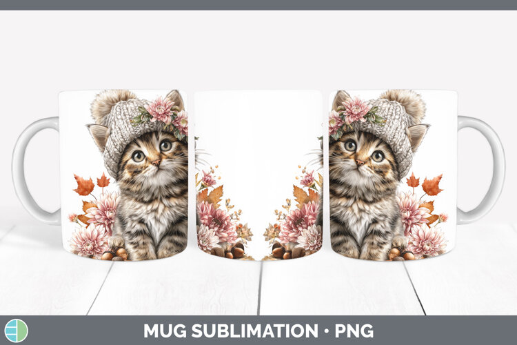GorgeousCats Knit Hat Mug Wrap design.