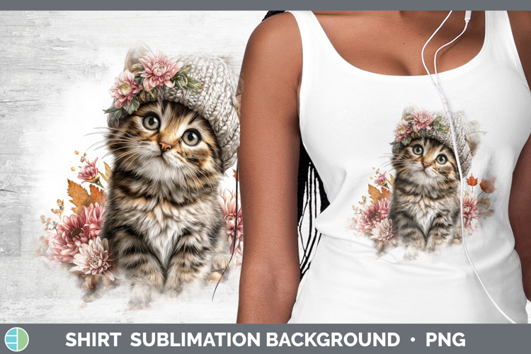 Tabby Cat Shirt Cats Knit Hat Sublimation Background Designs