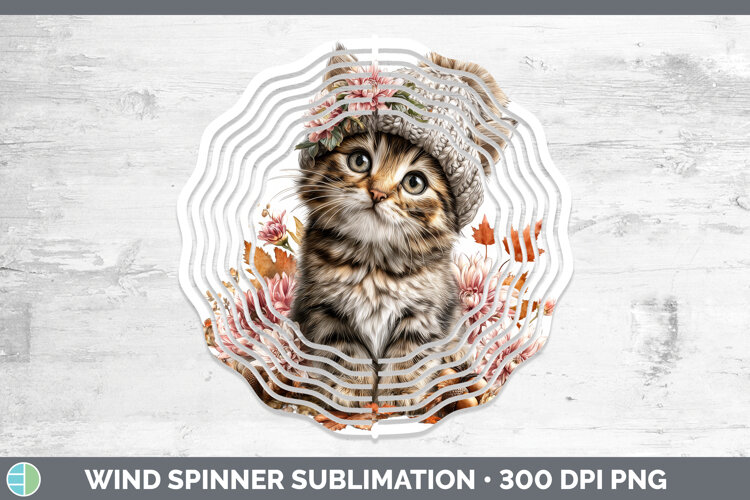 GorgeousCats Knit Hat Wind Spinner design.