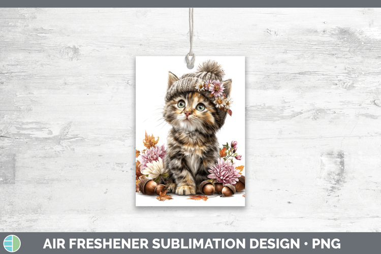 Tortoiseshell Cat Air Freshener Cats Knit Hat Sublimation Ca