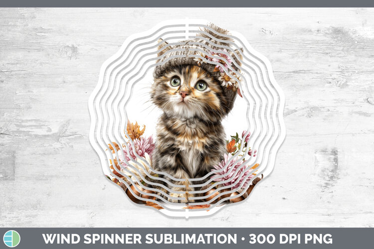 GorgeousCats Knit Hat Wind Spinner design.