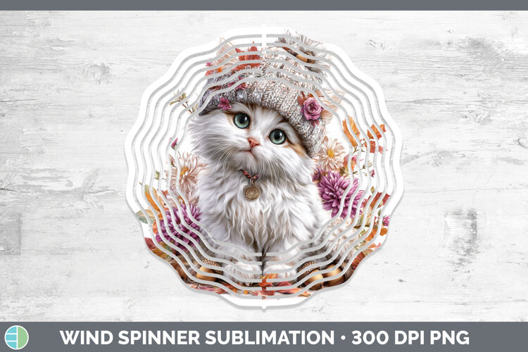 GorgeousCats Knit Hat Wind Spinner design.