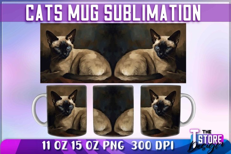 Cats Mug Sublimation | Cat 11oz Mug | Animal 15 oz Design