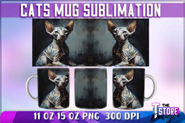 Cats Mug Sublimation | Cat 11oz Mug | Animal 15 oz Design