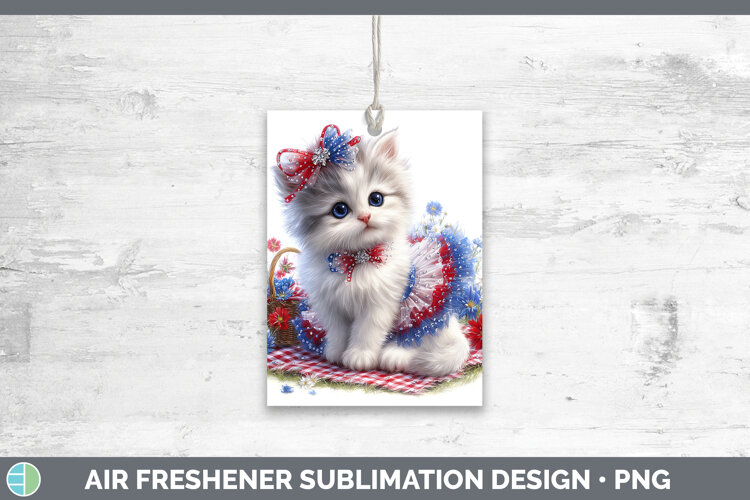GorgeousCats Patriotic Air Freshener design.