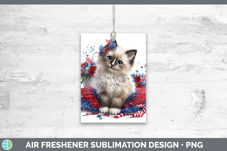 GorgeousCats Patriotic Air Freshener design.