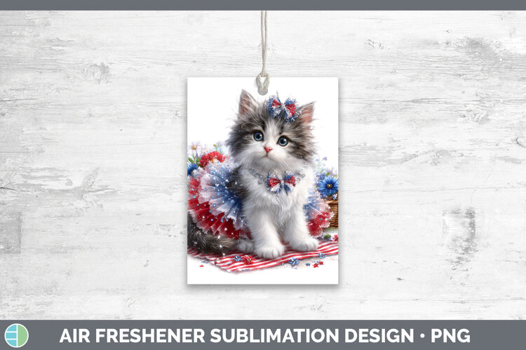 GorgeousCats Patriotic Air Freshener design.