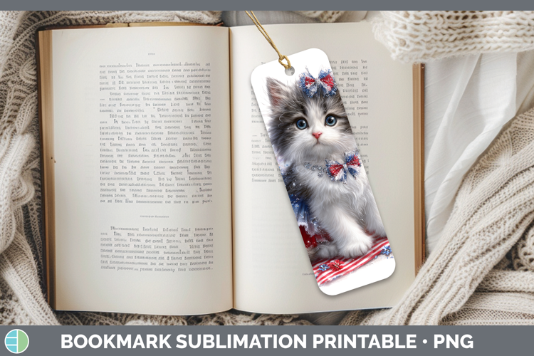 Cats Patriotic Norwegian Forest Cat Bookmark Sublimation Pri