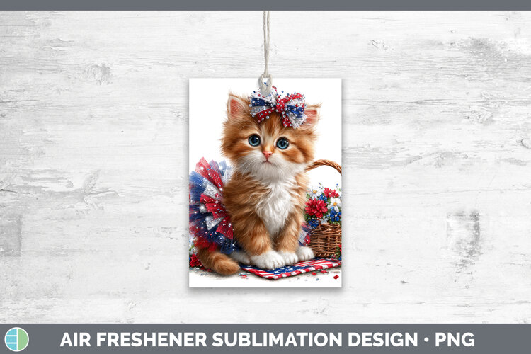 GorgeousCats Patriotic Air Freshener design.
