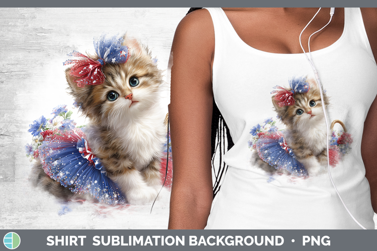 Cats Patriotic Ragdoll Cat Shirt Sublimation Background Desi