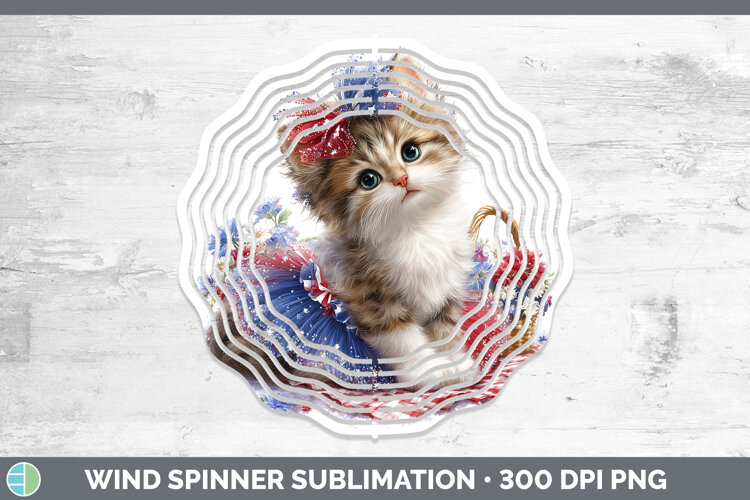 GorgeousCats Patriotic Wind Spinner design.