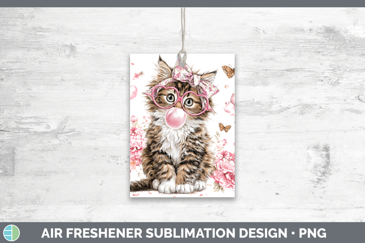 Norwegian Forest Cats Pink Bubble Gum Air Freshener Sublimat