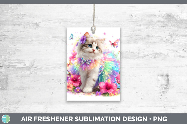GorgeousCats Rainbow Summer Air Freshener design.