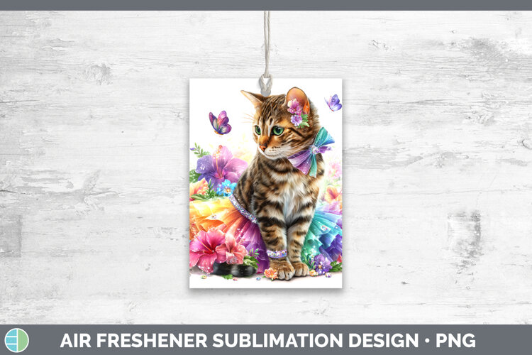 GorgeousCats Rainbow Summer Air Freshener design.