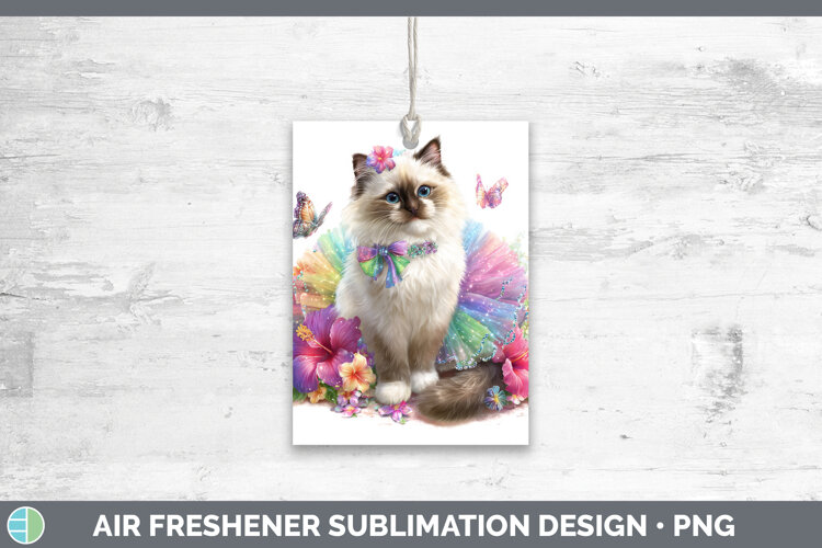 GorgeousCats Rainbow Summer Air Freshener design.