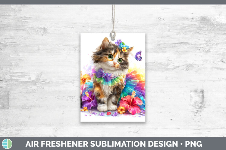 GorgeousCats Rainbow Summer Air Freshener design.
