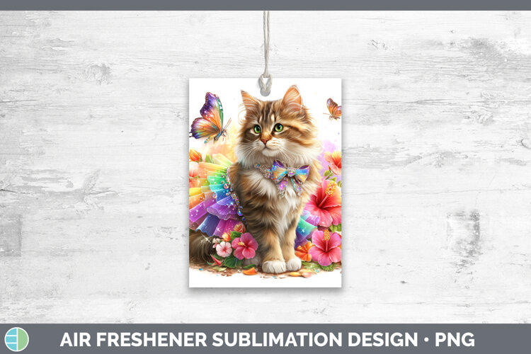 GorgeousCats Rainbow Summer Air Freshener design.