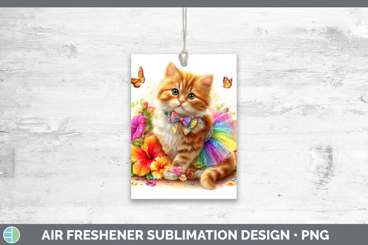 GorgeousCats Rainbow Summer Air Freshener design.
