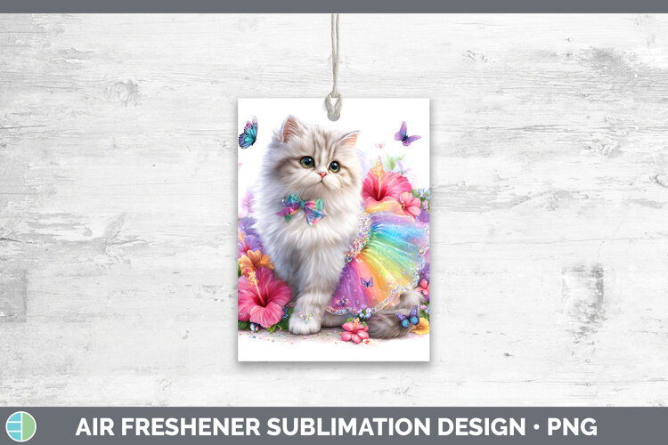 GorgeousCats Rainbow Summer Air Freshener design.