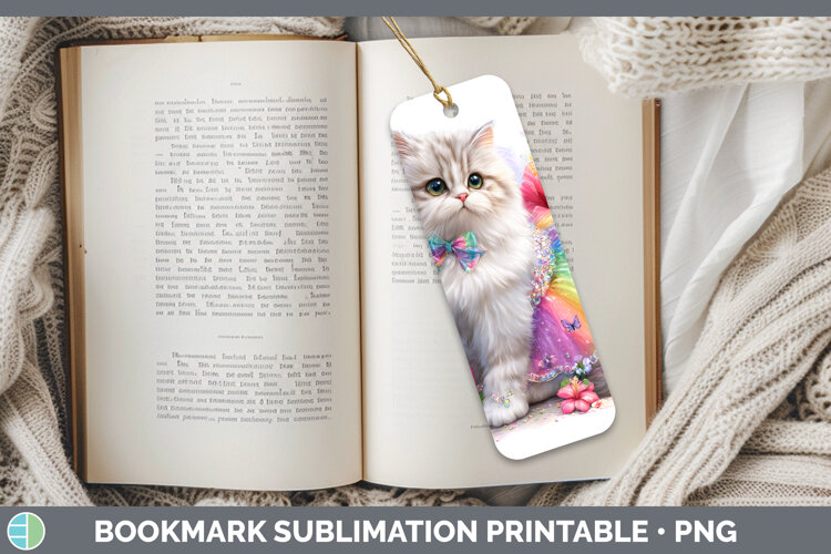 GorgeousCats Rainbow Summer Bookmark design.
