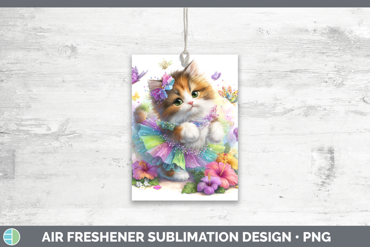Cats Rainbow Summer Ragdoll Cat Air Freshener Sublimation Ca