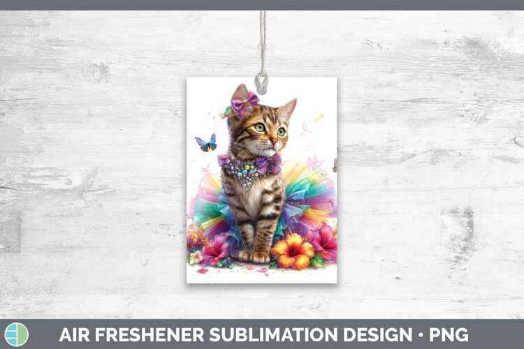 GorgeousCats Rainbow Summer Air Freshener design.