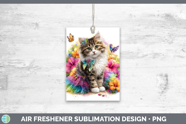 GorgeousCats Rainbow Summer Air Freshener design.
