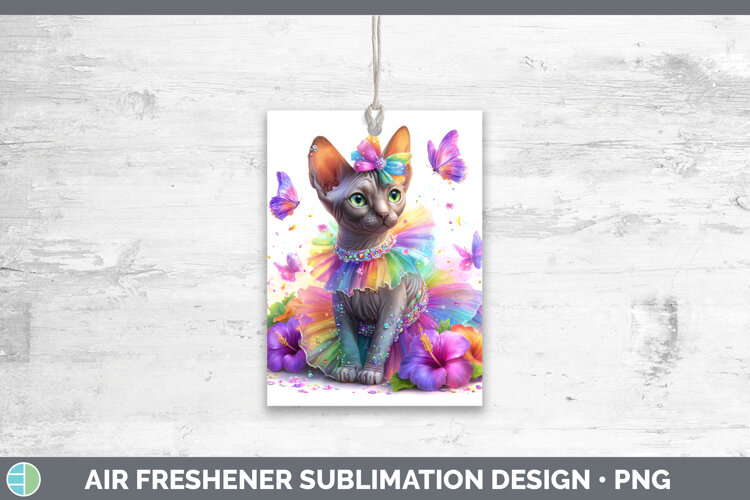 GorgeousCats Rainbow Summer Air Freshener design.