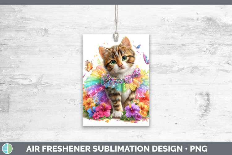 GorgeousCats Rainbow Summer Air Freshener design.