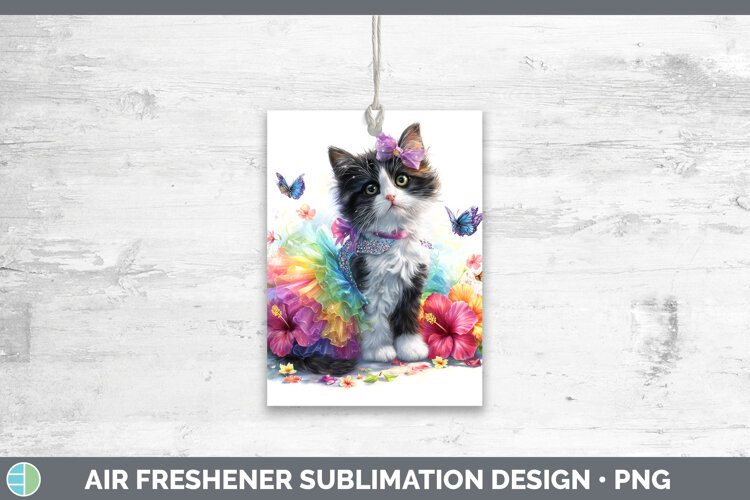 GorgeousCats Rainbow Summer Air Freshener design.