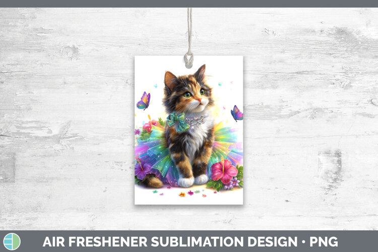 GorgeousCats Rainbow Summer Air Freshener design.