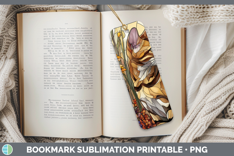 Savannah Cat Bookmark Cats Stained Glass Wild Flowers Sublim