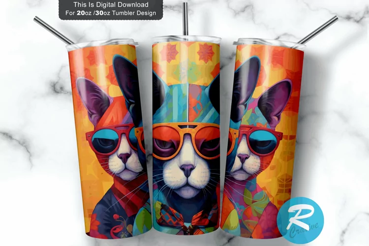 Cats Sunglass 20oz/30oz Skinny Tumbler