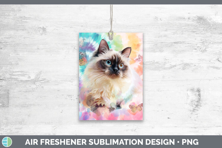 GorgeousCats Tie Dye Air Freshener design.