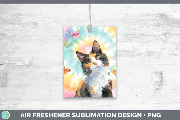 GorgeousCats Tie Dye Air Freshener design.