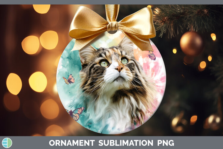 GorgeousCats Tie Dye Ornament design.