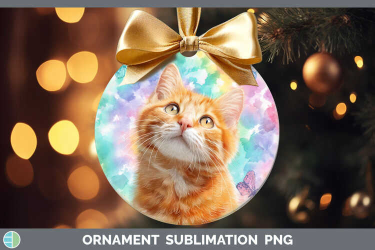GorgeousCats Tie Dye Ornament design.